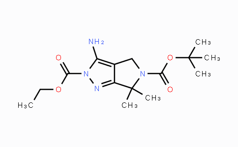 CAS No. 718632-46-3, 5-tert-Butyl 2-ethyl 3-amino-6,6-dimethylpyrrolo-[3,4-c]pyrazole-2,5(4H,6H)-dicarboxylate