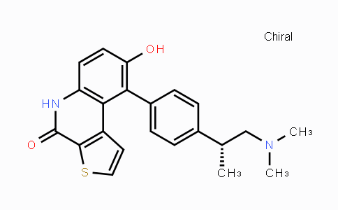 CAS No. 1338540-81-0, (R)-9-(4-(1-(Dimethylamino)propan-2-yl)phenyl)-8-hydroxythieno[2,3-c]quinolin-4(5H)-one