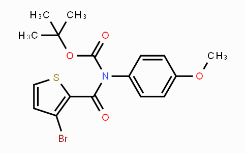 CAS No. 1338543-47-7, tert-Butyl (3-bromothiophene-2-carbonyl)-(4-methoxyphenyl)carbamate