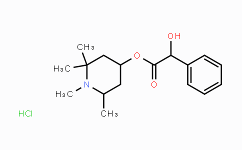 CAS No. 536-93-6, 1,2,2,6-Tetramethylpiperidin-4-yl 2-hydroxy-2-phenylacetate hydrochloride