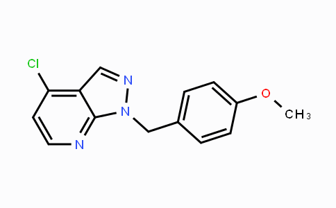 CAS No. 924909-17-1, 4-Chloro-1-(4-methoxybenzyl)-1H-pyrazolo[3,4-b]pyridine