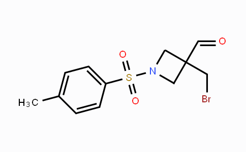 CAS No. 1233143-50-4, 3-(Bromomethyl)-1-tosylazetidine-3-carbaldehyde