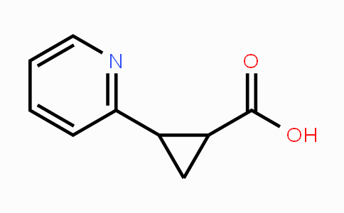 CAS No. 90563-75-0, 2-(Pyridin-2-yl)cyclopropanecarboxylic acid
