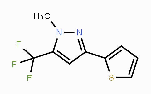 CAS No. 650615-64-8, 1-Methyl-3-(thiophen-2-yl)-5-(trifluoromethyl)-1H-pyrazole