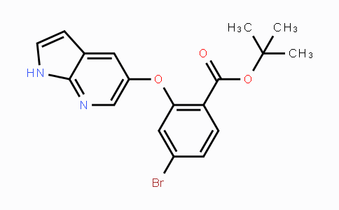 CAS No. 1628047-84-6, tert-Butyl 2-((1H-pyrrolo[2,3-b]pyridin-5-yl)oxy)-4-bromobenzoate