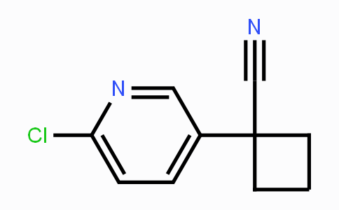 CAS No. 485828-75-9, 1-(6-Chloropyridin-3-yl)cyclobutanecarbonitrile
