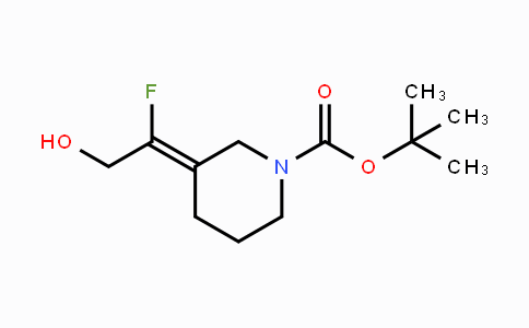 CAS No. 1001161-82-5, tert-Butyl 3-(1-fluoro-2-hydroxyethylidene)-piperidine-1-carboxylate