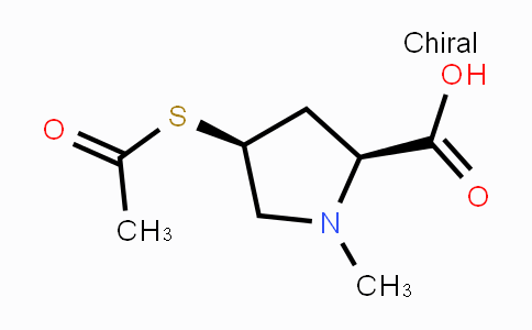 CAS No. 176589-29-0, (2S,4S)-4-(Acetylthio)-1-methylpyrrolidine-2-carboxylic acid
