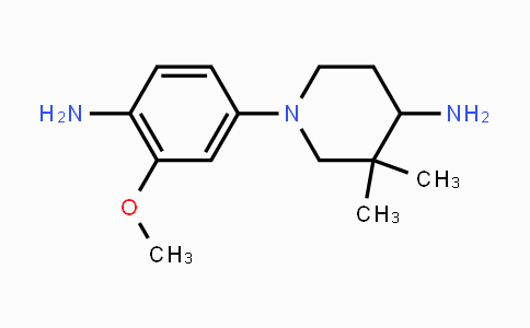 CAS No. 1356963-13-7, 1-(4-Amino-3-methoxyphenyl)-3,3-dimethylpiperidin-4-amine