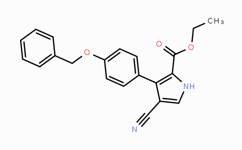 MC107281 | 851199-54-7 | Ethyl 3-(4-(benzyloxy)phenyl)-4-cyano-1H-pyrrole-2-carboxylate