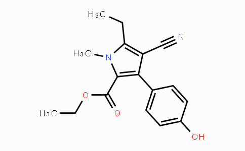 CAS No. 851193-72-1, Ethyl 4-cyano-5-ethyl-3-(4-hydroxyphenyl)-1-methyl-1H-pyrrole-2-carboxylate