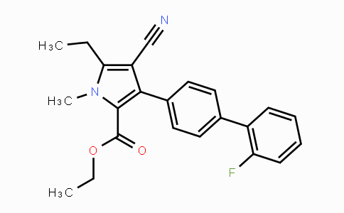 CAS No. 851193-59-4, Ethyl 4-cyano-5-ethyl-3-(2'-fluoro-[1,1'-biphenyl]-4-yl)-1-methyl-1H-pyrrole-2-carboxylate