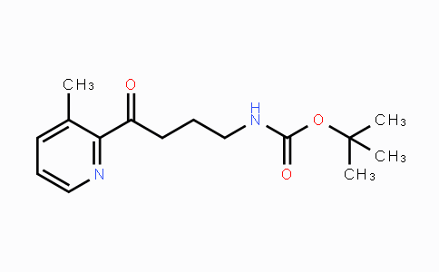 CAS No. 1355175-73-3, tert-Butyl (4-(3-methylpyridin-2-yl)-4-oxobutyl)carbamate