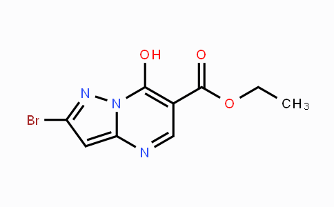 CAS No. 1203705-56-9, Ethyl 2-bromo-7-hydroxypyrazolo-[1,5-a]pyrimidine-6-carboxylate