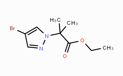 CAS No. 1040377-17-0, Ethyl 2-(4-bromo-1H-pyrazol-1-yl)-2-methylpropanoate