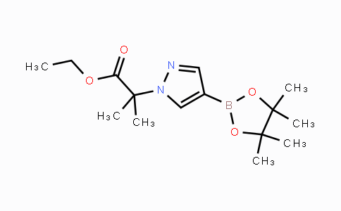 CAS No. 1201657-32-0, Ethyl 2-methyl-2-(4-(4,4,5,5-tetramethyl-1,3,2-dioxaborolan-2-yl)-1H-pyrazol-1-yl)propanoate