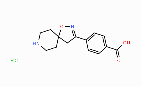 CAS No. 1350759-92-0, 4-(1-Oxa-2,8-diazaspiro[4.5]dec-2-en-3-yl)benzoic acid hydrochloride