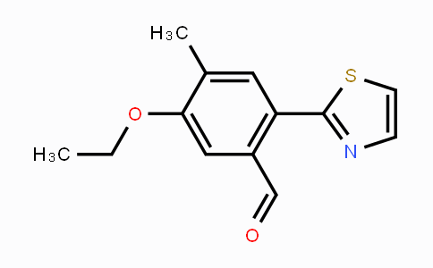 CAS No. 1350760-02-9, 5-Ethoxy-4-methyl-2-(thiazol-2-yl)benzaldehyde