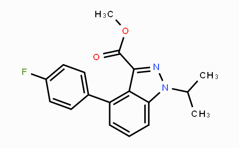 CAS No. 1350760-40-5, Methyl 4-(4-fluorophenyl)-1-isopropyl-1H-indazole-3-carboxylate