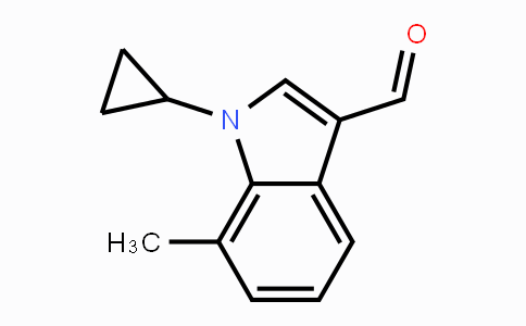 CAS No. 1350760-52-9, 1-Cyclopropyl-7-methyl-1H-indole-3-carbaldehyde