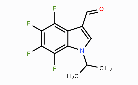 CAS No. 1350760-54-1, 4,5,6,7-Tetrafluoro-1-isopropyl-1H-indole-3-carbaldehyde