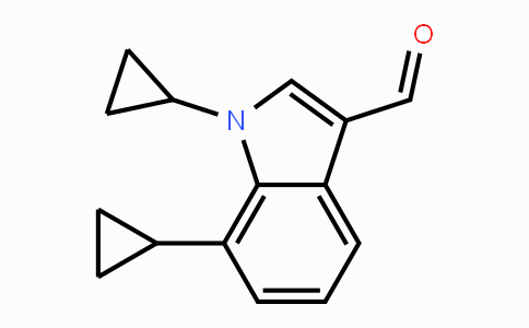 CAS No. 1350760-61-0, 1,7-Dicyclopropyl-1H-indole-3-carbaldehyde