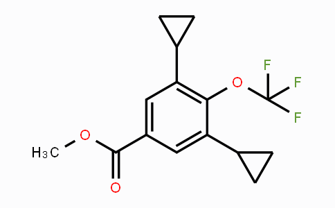 CAS No. 1350760-71-2, Methyl 3,5-dicyclopropyl-4-(trifluoromethoxy)benzoate
