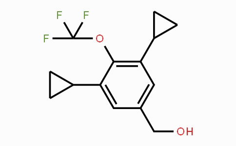 CAS No. 1350760-73-4, (3,5-Dicyclopropyl-4-(trifluoromethoxy)-phenyl)methanol