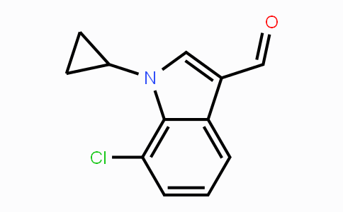 CAS No. 1350760-98-3, 7-Chloro-1-cyclopropyl-1H-indole-3-carbaldehyde