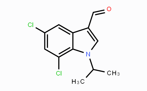 CAS No. 1350761-14-6, 5,7-Dichloro-1-isopropyl-1H-indole-3-carbaldehyde