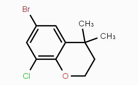 CAS No. 1350761-25-9, 6-Bromo-8-chloro-4,4-dimethylchroman