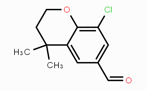 CAS No. 1350761-27-1, 8-Chloro-4,4-dimethylchroman-6-carbaldehyde