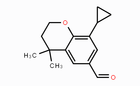 CAS No. 1350761-29-3, 8-Cyclopropyl-4,4-dimethylchroman-6-carbaldehyde