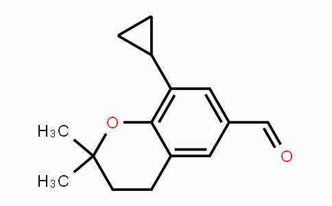 CAS No. 1350761-37-3, 8-Cyclopropyl-2,2-dimethylchroman-6-carbaldehyde