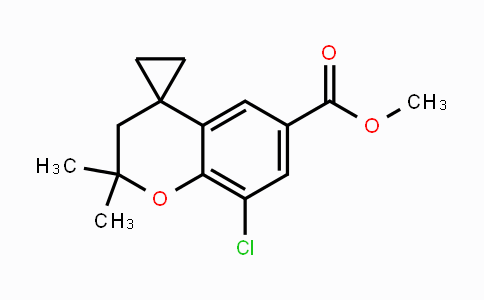 CAS No. 1350761-59-9, Methyl 8-chloro-2,2-dimethylspiro[chroman-4,1'-cyclopropane]-6-carboxylate