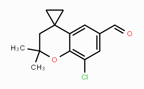 CAS No. 1350761-61-3, 8-Chloro-2,2-dimethylspiro[chroman-4,1'-cyclopropane]-6-carbaldehyde