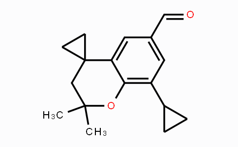 CAS No. 1350761-63-5, 8-Cyclopropyl-2,2-dimethylspiro[chroman-4,1'-cyclopropane]-6-carbaldehyde