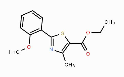 CAS No. 1206978-06-4, Ethyl 2-(2-methoxyphenyl)-4-methylthiazole-5-carboxylate