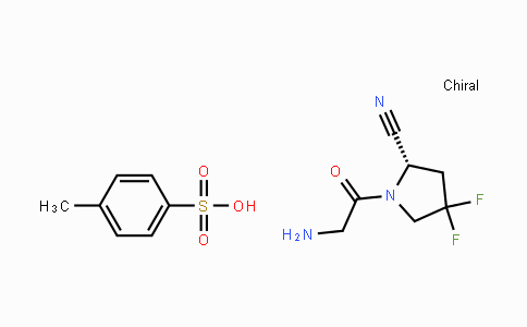 CAS No. 1584652-36-7, (S)-1-(2-Aminoacetyl)-4,4-difluoropyrrolidine-2-carbonitrile 4-methylbenzenesulfonate