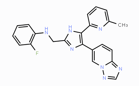 CAS No. 1352608-82-2, N-(2-Fluorophenyl)-5-(6-methyl-2-pyridinyl)-4-[1,2,4]triazolo-[1,5-a]pyridin-6-yl-1H-imidazole-2-methanamine