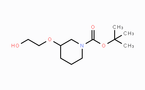 CAS No. 1353980-11-6, tert-Butyl 3-(2-hydroxyethoxy)-piperidine-1-carboxylate
