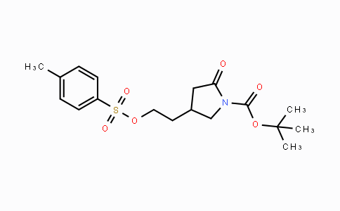 1648864-36-1 | tert-Butyl 2-oxo-4-(2-(tosyloxy)-ethyl)pyrrolidine-1-carboxylate