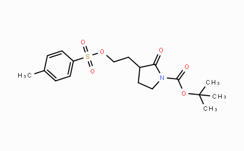 1648864-37-2 | tert-Butyl 2-oxo-3-(2-(tosyloxy)-ethyl)pyrrolidine-1-carboxylate