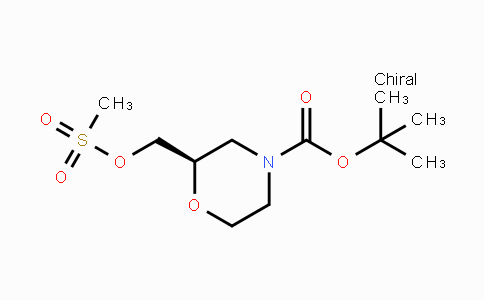 CAS No. 503455-76-3, (R)-tert-Butyl 2-(((methylsulfonyl)oxy)-methyl)morpholine-4-carboxylate