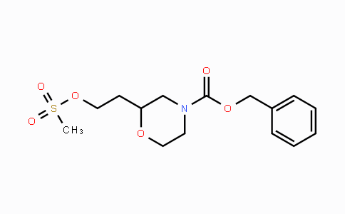 CAS No. 1648864-39-4, Benzyl 2-(2-((methylsulfonyl)oxy)-ethyl)morpholine-4-carboxylate