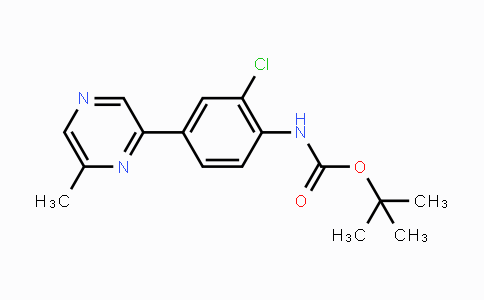 CAS No. 1648864-29-2, tert-Butyl (2-chloro-4-(6-methylpyrazin-2-yl)phenyl)carbamate