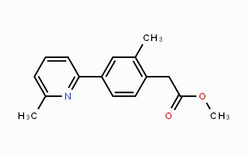CAS No. 1648864-46-3, Methyl 2-(2-methyl-4-(6-methylpyridin-2-yl)phenyl)acetate