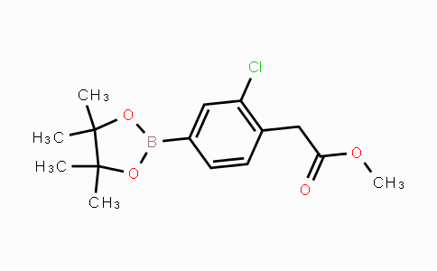 CAS No. 849934-95-8, Methyl 2-(2-chloro-4-(4,4,5,5-tetramethyl-1,3,2-dioxaborolan-2-yl)phenyl)acetate