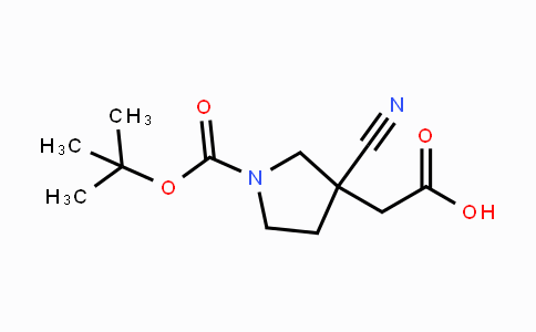 CAS No. 1648864-60-1, 2-(1-(tert-Butoxycarbonyl)-3-cyanopyrrolidin-3-yl)acetic acid