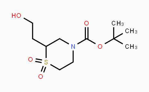 MC107529 | 1648864-65-6 | tert-Butyl 2-(2-hydroxyethyl)thiomorpholine-4-carboxylate 1,1-dioxide